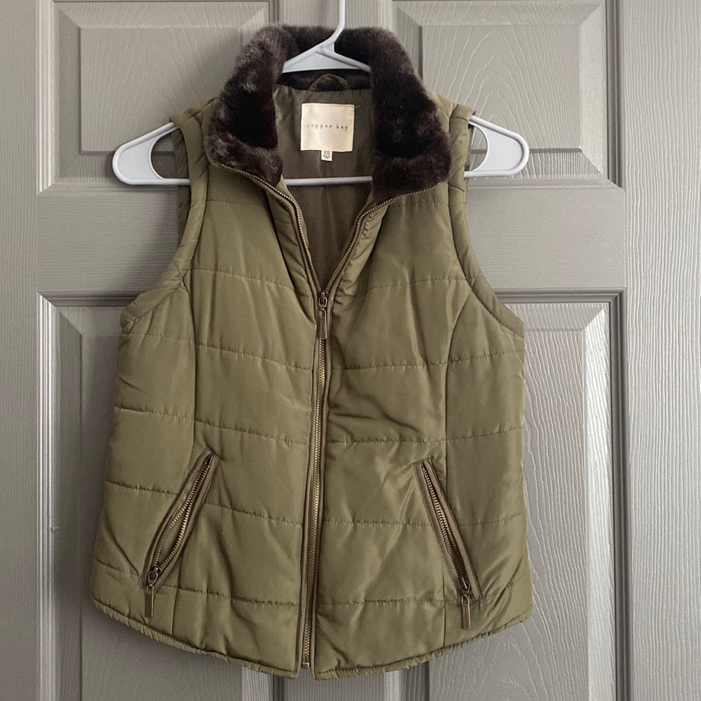 Copper Key Fur Vest